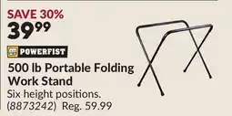 Princess Auto 500 lb Portable Folding Work Stand offer