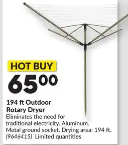 Princess Auto 194 ft Outdoor Rotary Dryer offer