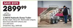 Princess Auto BOZEMAN 1,500 lb Hydraulic Dump Trailer offer