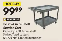 Princess Auto 36 x 24 in. 2-Shelf Service Cart offer