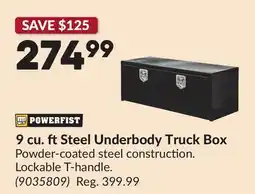 Princess Auto 9 cu. ft Steel Underbody Truck Box offer