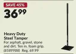 Princess Auto Heavy Duty Steel Tamper offer