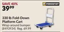 Princess Auto 330 lb Fold-Down Platform Cart offer