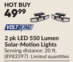 Princess Auto 2 pk LED 550 Lumen Solar-Motion Lights offer
