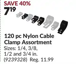 Princess Auto 120 pc Nylon Cable Clamp Assortment offer