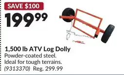 Princess Auto 1,500 lb ATV Log Dolly offer