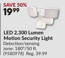 Princess Auto LED 2,300 Lumen Motion Security Light offer