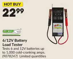 Princess Auto 6/12V Battery Load Tester offer