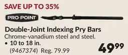 Princess Auto Double-Joint Indexing Pry Bars offer