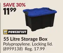 Princess Auto 55 Litre Storage Box offer