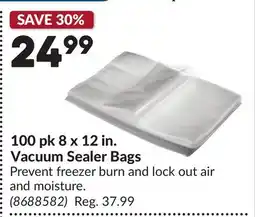 Princess Auto 100 pk 8 x 12 in. Vacuum Sealer Bags offer
