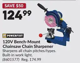 Princess Auto 120V Bench-Mount Chainsaw Chain Sharpener offer