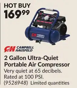 Princess Auto 2 Gallon Ultra-Quiet Portable Air Compressor offer