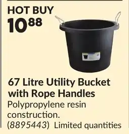 Princess Auto 67 Litre Utility Bucket with Rope Handles offer