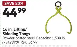 Princess Auto 16 in. Lifting/Skidding Tongs offer