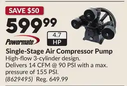 Princess Auto Single-Stage Air Compressor Pump offer