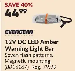 Princess Auto 12V DC LED Amber Warning Light Bar offer