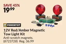 Princess Auto 12V Red-Amber Magnetic Tow Light Kit offer