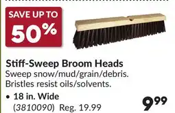 Princess Auto Stiff-Sweep Broom Heads offer