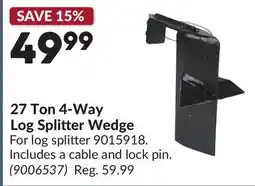 Princess Auto 27 Ton 4-Way Log Splitter Wedge offer
