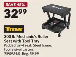 Princess Auto 300 lb Mechanic's Roller Seat with Tool Tray offer