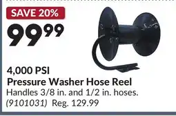 Princess Auto 4,000 PSI Pressure Washer Hose Reel offer