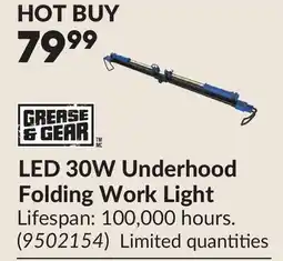 Princess Auto LED 30W Underhood Folding Work Light offer