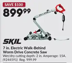 Princess Auto SKIL 7 in. Electric Walk-Behind Worm Drive Concrete Saw offer