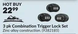 Princess Auto 3 pk Combination Trigger Lock Set offer