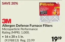 Princess Auto Allergen Defense Furnace Filters offer