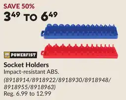 Princess Auto Socket Holders offer