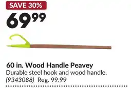 Princess Auto 60 in. Wood Handle Peavey offer