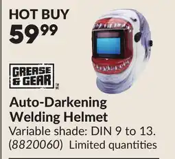Princess Auto Auto-Darkening Welding Helmet offer