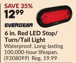 Princess Auto 6 in. Red LED Stop/Turn/Tail Light offer