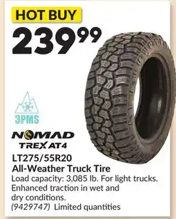 Princess Auto LT275/55R20 All-Weather Truck Tire offer