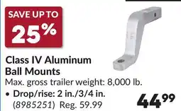 Princess Auto Class IV Aluminum Ball Mounts offer