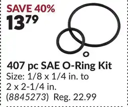 Princess Auto 407 pc SAE O-Ring Kit offer