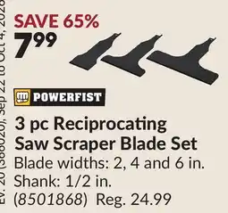 Princess Auto 3 pc Reciprocating Saw Scraper Blade Set offer