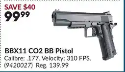 Princess Auto BBX11 CO2 BB Pistol offer