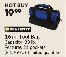 Princess Auto 16 in. Tool Bag offer