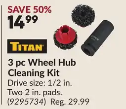 Princess Auto 3 pc Wheel Hub Cleaning Kit offer