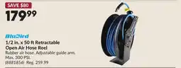 Princess Auto 1/2 in. x 50 ftRetractable Open Air Hose Reel offer