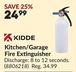 Princess Auto Kitchen/Garage Fire Extinguisher offer