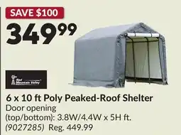 Princess Auto 6 x 10 ftPoly Peaked-Roof Shelter offer