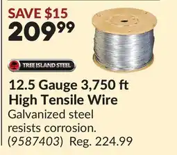 Princess Auto 12.5 Gauge 3,750 ft High Tensile Wire offer
