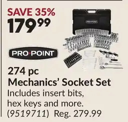 Princess Auto 274 pc Mechanics' Socket Set offer
