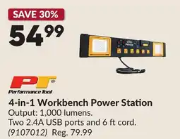 Princess Auto 4-in-1 Workbench Power Station offer