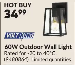 Princess Auto 60W Outdoor Wall Light offer