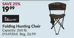 Princess Auto Folding Hunting Chair offer