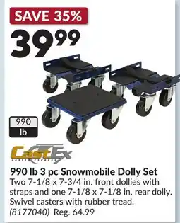 Princess Auto 990 lb 3 pc Snowmobile Dolly Set offer